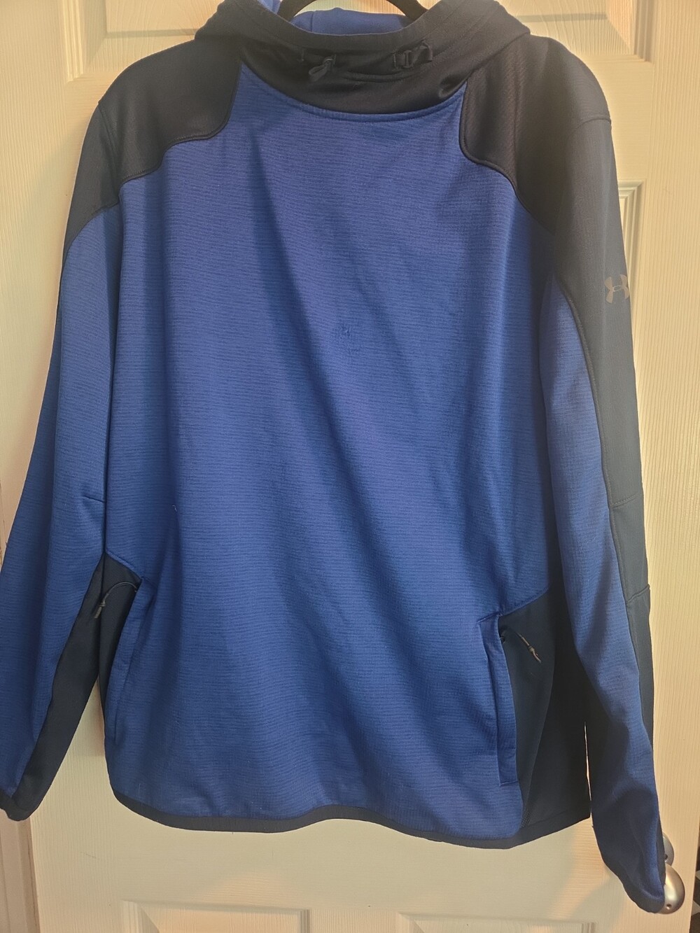 Under Armour ColdGear Reactor Hoodie Blue Black XL - Used